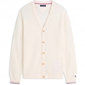 Жилетка Tommy hilfiger MW0MW43508 cardigan - Beige (Ivory Petal) жилетка,мъжки,пуловери,дамски,пуловери,tommy,hilfiger,mw0mw43508,cardigan,beige,(ivory,petal)