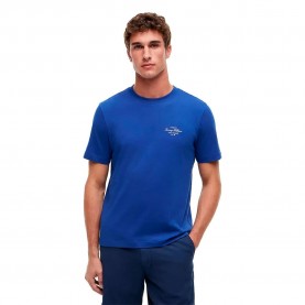 Тениска Tommy hilfiger MW0MW44258 short sleeve T-shirt - Blue (Pigment Blue) тениска,мъжки,тениски,дамски,тениски,tommy,hilfiger,mw0mw44258,short,sleeve,t,shirt,blue,(pigment,blue)