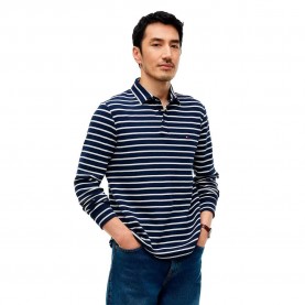 Tommy hilfiger MW0MW44651 long sleeve polo - Blue (Desert Sky / Stripe) дамски,блузи,с,яка,мъжки,блузи,с,яка,tommy,hilfiger,mw0mw44651,long,sleeve,polo,blue,(desert,sky,stripe)