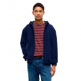 Блуза Tommy hilfiger MW0MW44680 full zip sweatshirt - Blue (Carbon Navy) блуза,мъжки,пуловери,tommy,hilfiger,mw0mw44680,full,zip,sweatshirt,blue,(carbon,navy)