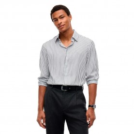 Риза с дълъг ръкав Tommy hilfiger MW0MW44852 long sleeve shirt - Grey (Desert Sky / Stripe) риза,с,дълъг,ръкав,дамски,ризи,мъжки,ризи,tommy,hilfiger,mw0mw44852,long,sleeve,shirt,grey,(desert,sky,stripe)