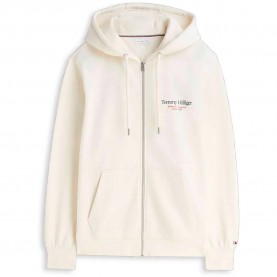 Блуза Tommy hilfiger MW0MW44949 full zip sweatshirt - White (Ivory Petal) блуза,мъжки,пуловери,tommy,hilfiger,mw0mw44949,full,zip,sweatshirt,white,(ivory,petal)