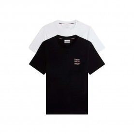 Тениска Tommy hilfiger MW0MW45091 Regular Fit short sleeve T-shirt 2 units - White / Black (Desert Sky / Valencia Orange) тениска,мъжки,тениски,дамски,тениски,tommy,hilfiger,mw0mw45091,regular,fit,short,sleeve,t,shirt,2,units,white,black,(desert,sky,valencia,orange)