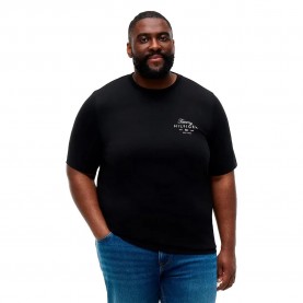 Тениска Tommy hilfiger MW0MW45119 Plus Size short sleeve T-shirt - Black (Black) тениска,мъжки,тениски,дамски,тениски,tommy,hilfiger,mw0mw45119,plus,size,short,sleeve,t,shirt,black,(black)