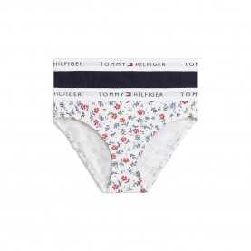 Tommy hilfiger UG0UG00865 panties 2 units - White / Blue (Ctb Floral / Navy Blue) детско,бельо,tommy,hilfiger,ug0ug00865,panties,2,units,white,blue,(ctb,floral,navy,blue)