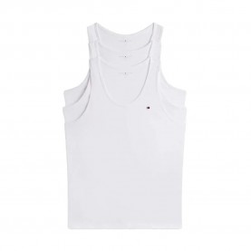 Tommy hilfiger UM0UM03867 sleeveless base layer 3 units - White (White / White / White) мъжко,бельо,tommy,hilfiger,um0um03867,sleeveless,base,layer,3,units,white,(white,white,white)