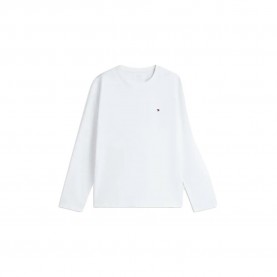 тениска,мъжки,пижами,tommy,hilfiger,um0um04001,long,sleeve,pyjama,t,shirt,white,(white,deep,rouge,flag,aop)