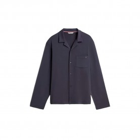тениска,мъжки,пижами,tommy,hilfiger,um0um04048,long,sleeve,pyjama,t,shirt,blue,(dark,ash)