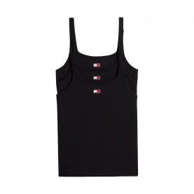 Tommy hilfiger UW0UW06658 sleeveless base layer 3 units - Black (Black / Black / Black) дамско,бельо,дамски,бикини,и,танкини,tommy,hilfiger,uw0uw06658,sleeveless,base,layer,3,units,black,(black,black,black)