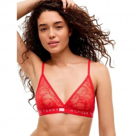 Tommy hilfiger UW0UW06696 Triangle bra - Red (Vivid Cherry) дамско,бельо,дамски,бикини,и,танкини,tommy,hilfiger,uw0uw06696,triangle,bra,red,(vivid,cherry)