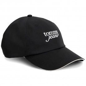 Дънки Tommy jeans AW0AW18973 cap - Black (Black) дънки,всички,шапки,tommy,jeans,aw0aw18973,cap,black,(black)