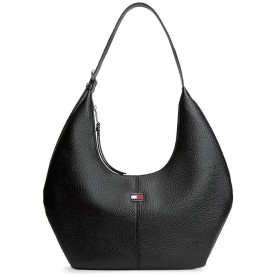 чанта,за,през,рамо,всички,чанти,tommy,jeans,slouchy,city,hobo,shoulder,bag,black,(black)