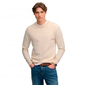 Блуза Superdry Classic Slub Waffle sweater - Beige (Rainy Day Grey) блуза,мъжки,пуловери,дамски,пуловери,superdry,classic,slub,waffle,sweater,beige,(rainy,day,grey)