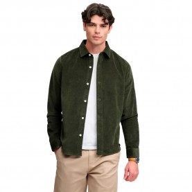 Риза с дълъг ръкав Superdry Cord Overshirt long sleeve shirt - Green (Surplus Goods Olive Green) риза,с,дълъг,ръкав,дамски,ризи,мъжки,ризи,superdry,cord,overshirt,long,sleeve,shirt,green,(surplus,goods,olive,green)