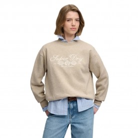 блуза,дамски,блузи,superdry,country,club,crew,sweatshirt,beige,(oatmilk,beige,marl)