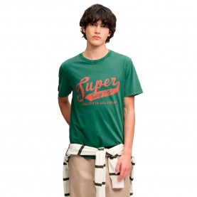 Тениска Superdry Vintage Script short sleeve T-shirt - Green (Rich Boston Green) тениска,мъжки,тениски,дамски,тениски,superdry,vintage,script,short,sleeve,t,shirt,green,(rich,boston,green)