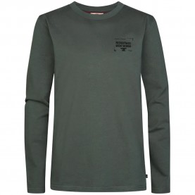 Тениска Petrol industries B-3060-TLR615 long sleeve T-shirt - Green (Steel Green) тениска,мъжки,тениски,дамски,тениски,petrol,industries,b,3060,tlr615,long,sleeve,t,shirt,green,(steel,green)