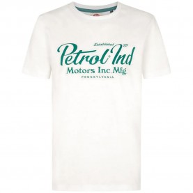 Тениска Petrol industries B-3060-TSR863 short sleeve T-shirt - White (White Frost) тениска,мъжки,тениски,дамски,тениски,petrol,industries,b,3060,tsr863,short,sleeve,t,shirt,white,(white,frost)
