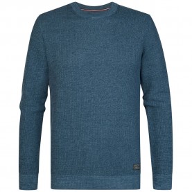 Блуза Petrol industries M-3060-KWR225 sweater - Blue (Storm Blue) блуза,мъжки,пуловери,дамски,пуловери,petrol,industries,m,3060,kwr225,sweater,blue,(storm,blue)