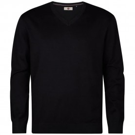 Блуза Petrol industries M-3060-KWV2000 v neck sweater - Black (Black) блуза,мъжки,пуловери,дамски,пуловери,petrol,industries,m,3060,kwv2000,v,neck,sweater,black,(black)