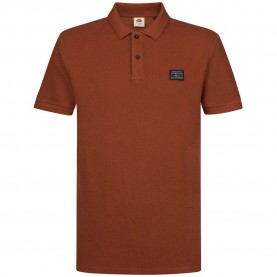 дамски,блузи,с,яка,мъжки,блузи,с,яка,petrol,industries,m,3060,pol900,short,sleeve,polo,brown,(copper,orange)