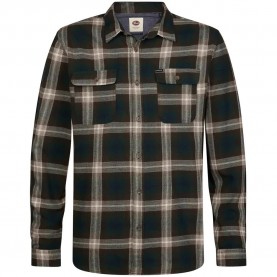 Риза с дълъг ръкав Petrol industries M-3060-SIL428 long sleeve shirt - Black (Deep Green) риза,с,дълъг,ръкав,дамски,ризи,мъжки,ризи,petrol,industries,m,3060,sil428,long,sleeve,shirt,black,(deep,green)