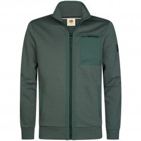 Блуза Petrol industries M-3060-SWC319 full zip sweatshirt - Green (Steel Green) блуза,мъжки,пуловери,petrol,industries,m,3060,swc319,full,zip,sweatshirt,green,(steel,green)