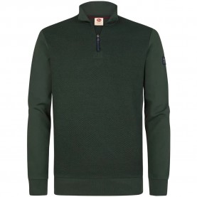 Блуза Petrol industries M-3060-SWC368 full zip sweatshirt - Green (Deep Green) блуза,мъжки,пуловери,petrol,industries,m,3060,swc368,full,zip,sweatshirt,green,(deep,green)