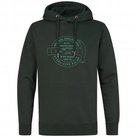 Суичър Petrol industries M-3060-SWH179 hoodie - Black (Deep Green) суичър,мъжки,пуловери,petrol,industries,m,3060,swh179,hoodie,black,(deep,green)