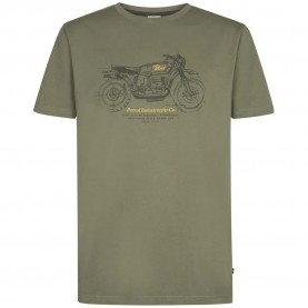 Тениска Petrol industries M-3060-TSR139 short sleeve T-shirt - Green (Mossy Stone) тениска,мъжки,тениски,дамски,тениски,petrol,industries,m,3060,tsr139,short,sleeve,t,shirt,green,(mossy,stone)