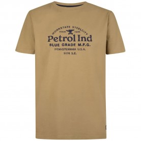тениска,мъжки,тениски,дамски,тениски,petrol,industries,m,3060,tsr152,short,sleeve,t,shirt,beige,brown,(oak)