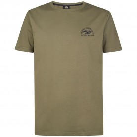 Тениска Petrol industries M-3060-TSR228 short sleeve T-shirt - Green (Mossy Stone) тениска,мъжки,тениски,дамски,тениски,petrol,industries,m,3060,tsr228,short,sleeve,t,shirt,green,(mossy,stone)