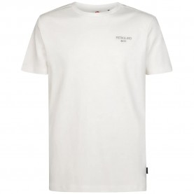 Тениска Petrol industries M-3060-TSR673 short sleeve T-shirt - White (Antique White Melee) тениска,мъжки,тениски,дамски,тениски,petrol,industries,m,3060,tsr673,short,sleeve,t,shirt,white,(antique,white,melee)