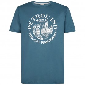 Тениска Petrol industries M-3060-TSR860 short sleeve T-shirt - Blue (Storm Blue) тениска,мъжки,тениски,дамски,тениски,petrol,industries,m,3060,tsr860,short,sleeve,t,shirt,blue,(storm,blue)