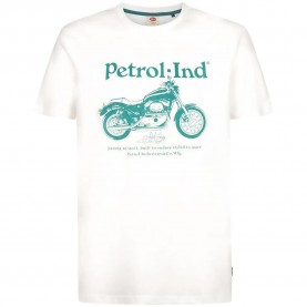 Тениска Petrol industries M-3060-TSR862 short sleeve T-shirt - White (White Frost) тениска,мъжки,тениски,дамски,тениски,petrol,industries,m,3060,tsr862,short,sleeve,t,shirt,white,(white,frost)