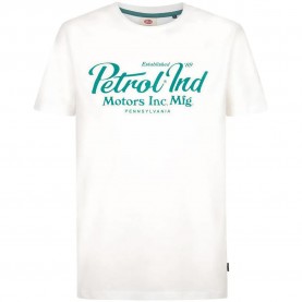 Тениска Petrol industries M-3060-TSR863 short sleeve T-shirt - White (White Frost) тениска,мъжки,тениски,дамски,тениски,petrol,industries,m,3060,tsr863,short,sleeve,t,shirt,white,(white,frost)
