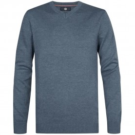 Блуза Petrol industries M-ROS-KWV200 v neck sweater - Blue (Storm Blue) блуза,мъжки,пуловери,дамски,пуловери,petrol,industries,m,ros,kwv200,v,neck,sweater,blue,(storm,blue)