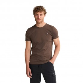 Тениска Petrol industries M-ROS-TSR002 short sleeve T-shirt - Brown (Mud) тениска,мъжки,тениски,дамски,тениски,petrol,industries,m,ros,tsr002,short,sleeve,t,shirt,brown,(mud)