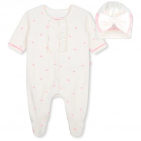 Пижама Billieblush U22615 long sleeve pyjama - White (Marfil) пижама,детски,пижами,billieblush,u22615,long,sleeve,pyjama,white,(marfil)