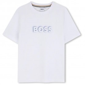 Тениска BOSS J53405 short sleeve T-shirt - White (White) тениска,мъжки,тениски,дамски,тениски,boss,j53405,short,sleeve,t,shirt,white,(white)