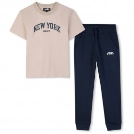 DKNY D62865 set - Beige / Blue (Beige / Marine) детски,екипи,детски,облекла,за,момчета,dkny,d62865,set,beige,blue,(beige,marine)