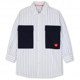 Риза с дълъг ръкав HUGO G01267 long sleeve shirt - White (Marine) риза,с,дълъг,ръкав,дамски,ризи,мъжки,ризи,hugo,g01267,long,sleeve,shirt,white,(marine)