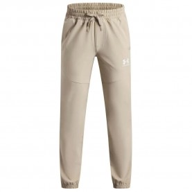 Анцуг Under armour Vibe Woven joggers - Beige (Brown / White) анцуг,мъжки,панталони,дамски,панталони,under,armour,vibe,woven,joggers,beige,(brown,white)