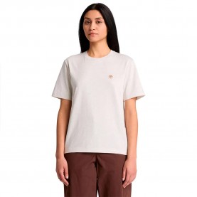 Тениска Timberland Crafted Crew short sleeve T-shirt - White (Light Oatmeal Heather) тениска,мъжки,тениски,дамски,тениски,timberland,crafted,crew,short,sleeve,t,shirt,white,(light,oatmeal,heather)