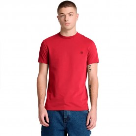 Тениска Timberland Dunstan River Slim short sleeve T-shirt - Red (Rhythmic Red) тениска,мъжки,тениски,дамски,тениски,timberland,dunstan,river,slim,short,sleeve,t,shirt,red,(rhythmic,red)