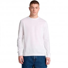 Тениска Timberland Dunstan River Tree Embroidered Slim long sleeve T-shirt - White (White) тениска,мъжки,тениски,дамски,тениски,timberland,dunstan,river,tree,embroidered,slim,long,sleeve,t,shirt,white,(white)