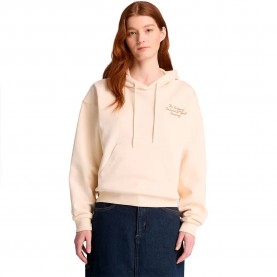 Суичър Timberland Elevated hoodie - Beige (White Smoke) суичър,дамски,блузи,timberland,elevated,hoodie,beige,(white,smoke)