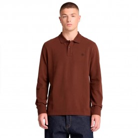 дамски,блузи,с,яка,мъжки,блузи,с,яка,timberland,millers,river,pique,long,sleeve,polo,brown,(chicory,coffee)