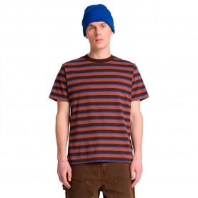 Тениска Timberland Stripe short sleeve T-shirt - Brown (Mole Yd) тениска,мъжки,тениски,дамски,тениски,timberland,stripe,short,sleeve,t,shirt,brown,(mole,yd)