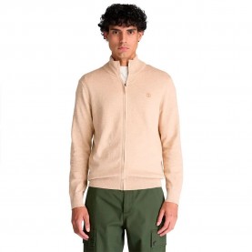 Блуза Timberland Williams River Cotton Full Zip sweater - Beige (Light Oatmeal Heather) блуза,мъжки,пуловери,дамски,пуловери,timberland,williams,river,cotton,full,zip,sweater,beige,(light,oatmeal,heather)